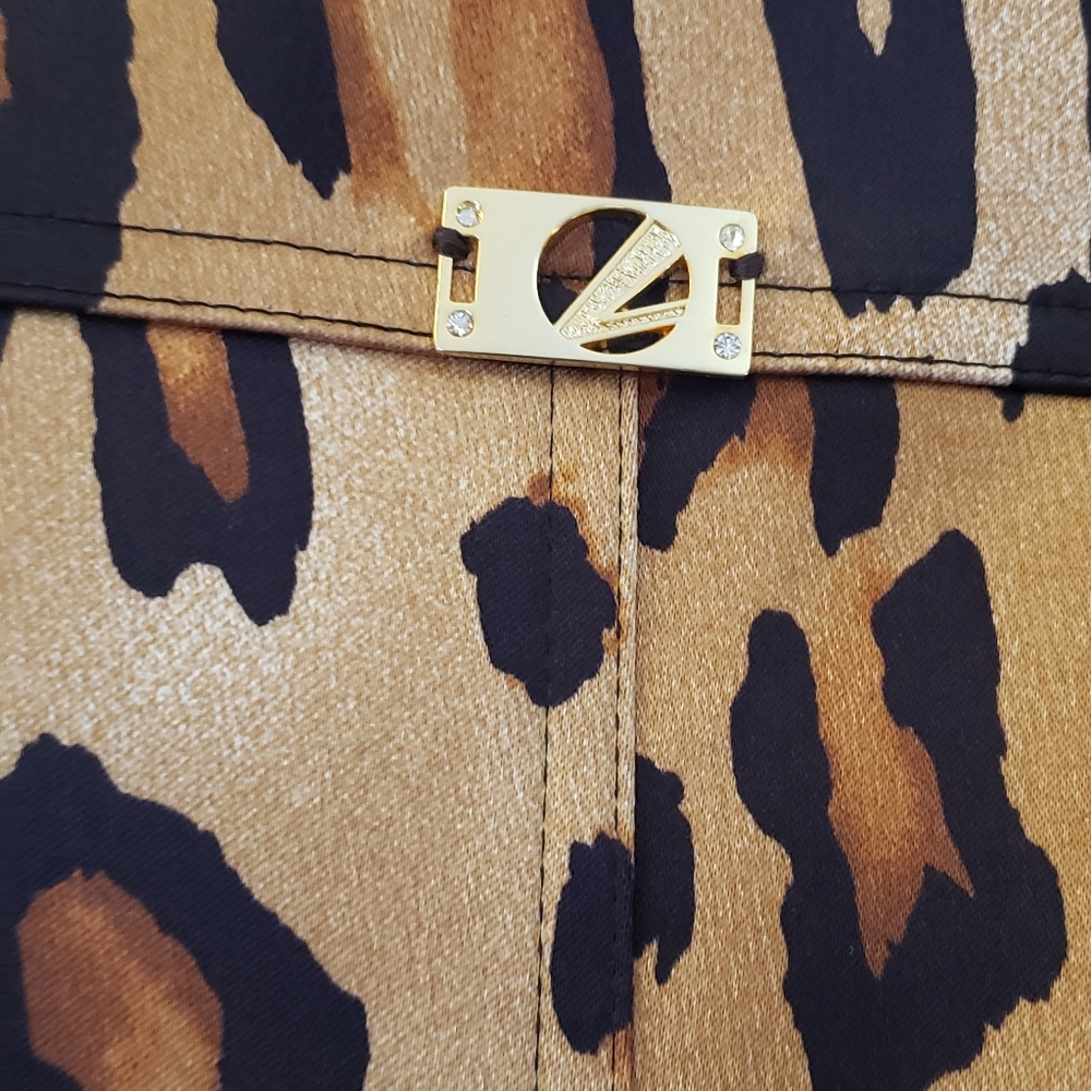 Cache Leopard Print Trench Coat - image 3